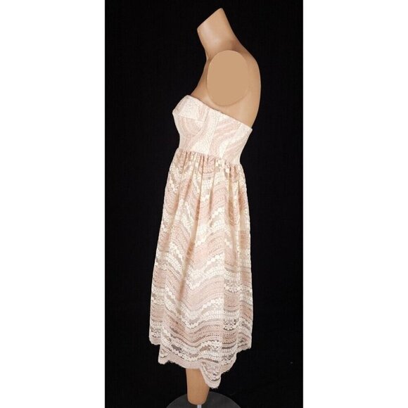 Les Bourdelles des Garcon Short Circle Lace Dress Size 42 US XS Capria NWT $425 - Picture 5 of 12